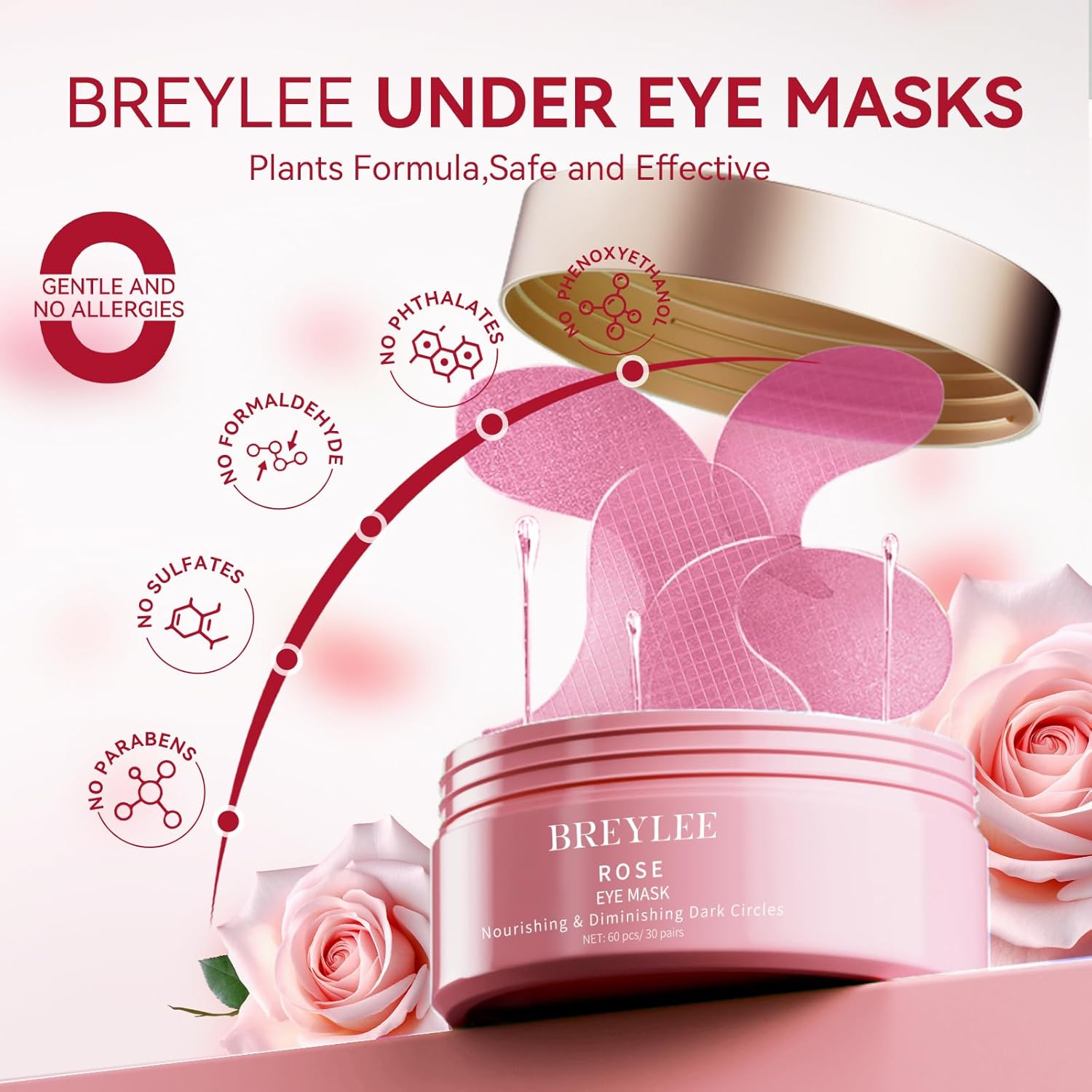 BREYLEE Rose Eye Mask