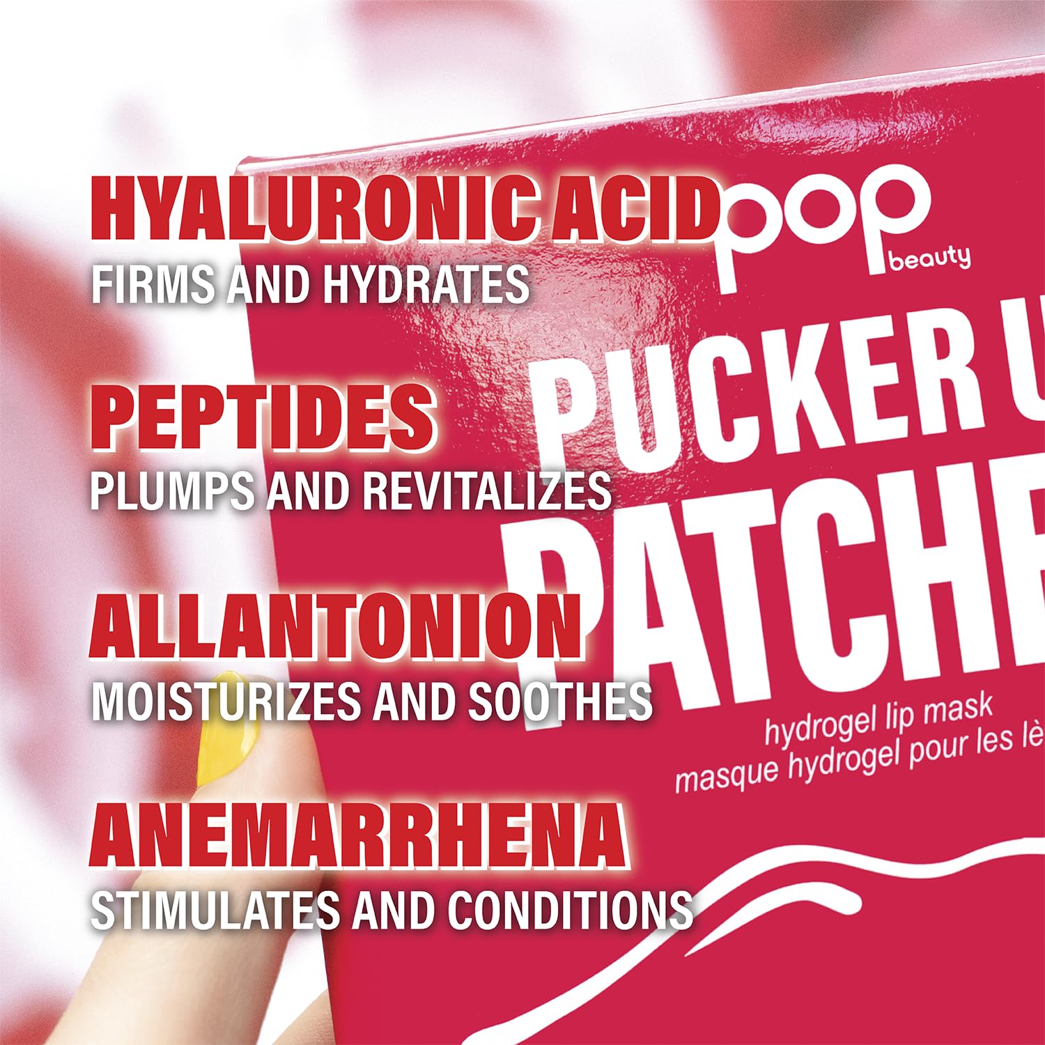 Mascarilla labial de hidrogel POP Beauty: ¡arrugas y parches!