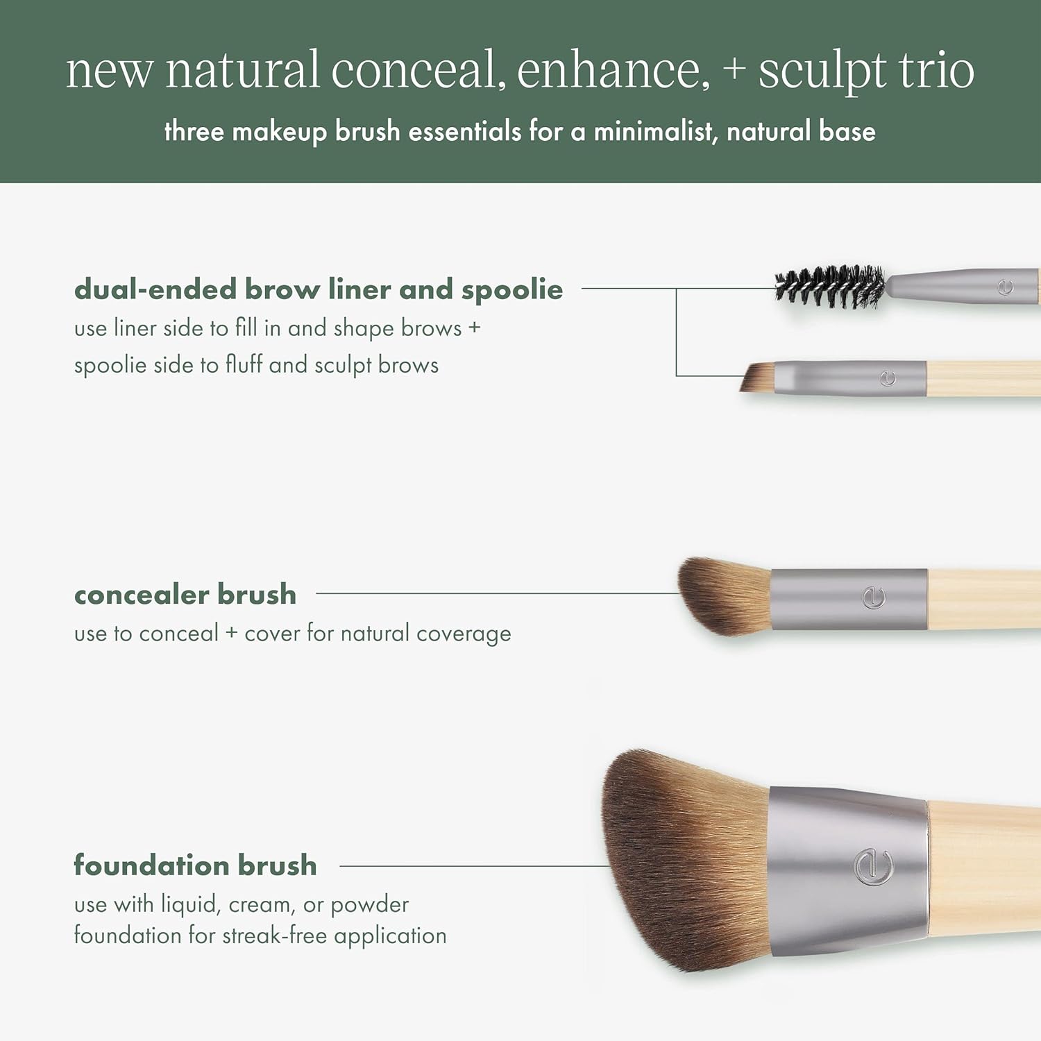 ECOTOOLS Nuevo trío natural para corregir, realzar y esculpir