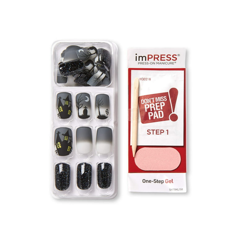 Kiss ImPress Uñas postizas que brillan en la oscuridad Edición limitada de Halloween