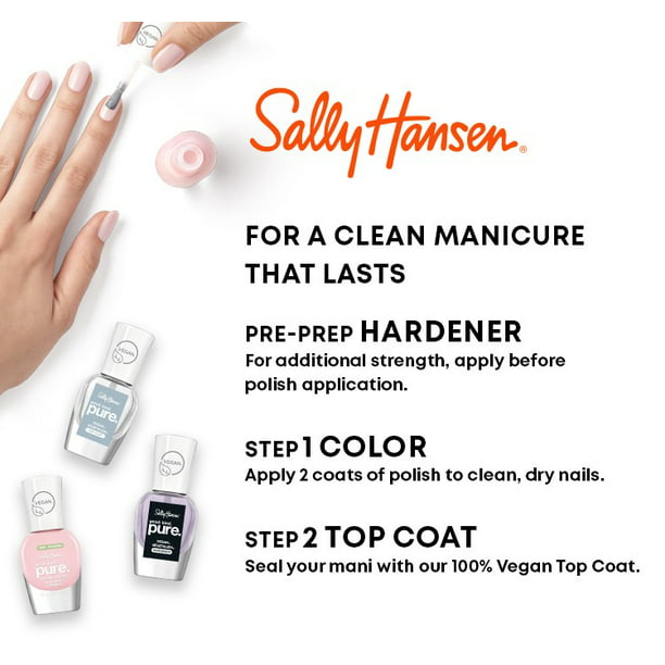 SALLY HANSEN Esmalte de uñas vegano, bueno, suave, puro y con aceite
