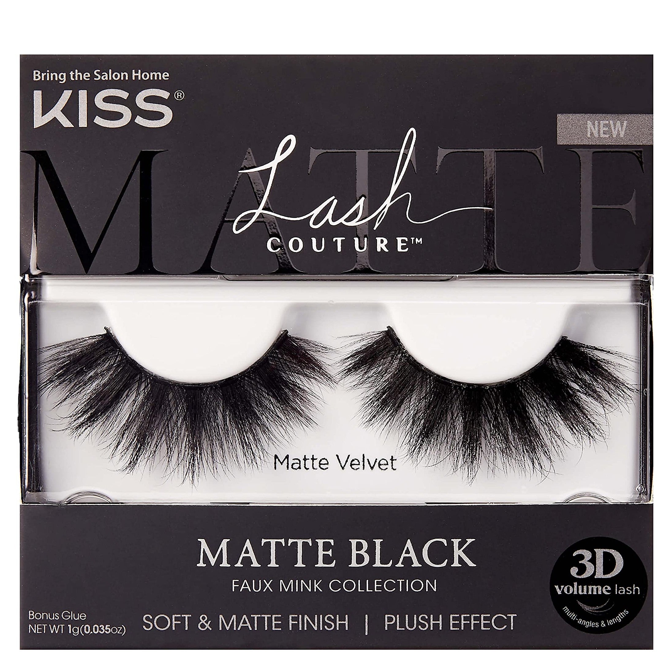 KISS Lash Couture Matte Black Faux Mink Collection