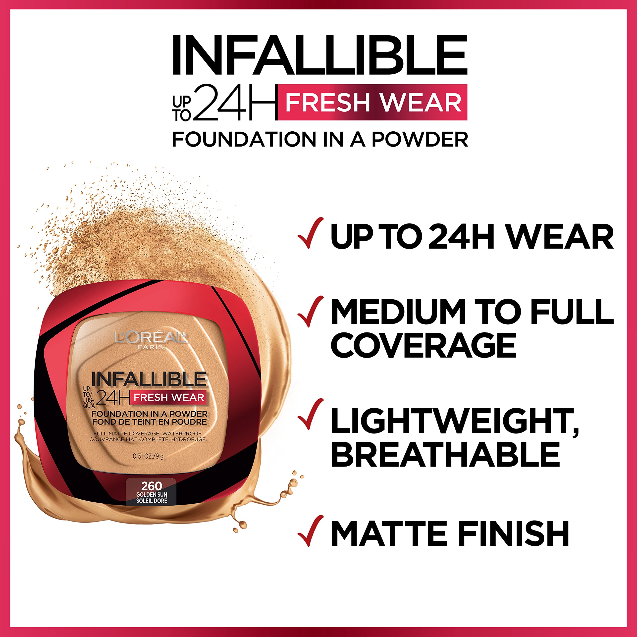 Base de maquillaje en polvo L'ORÉAL Infallible Fresh Wear