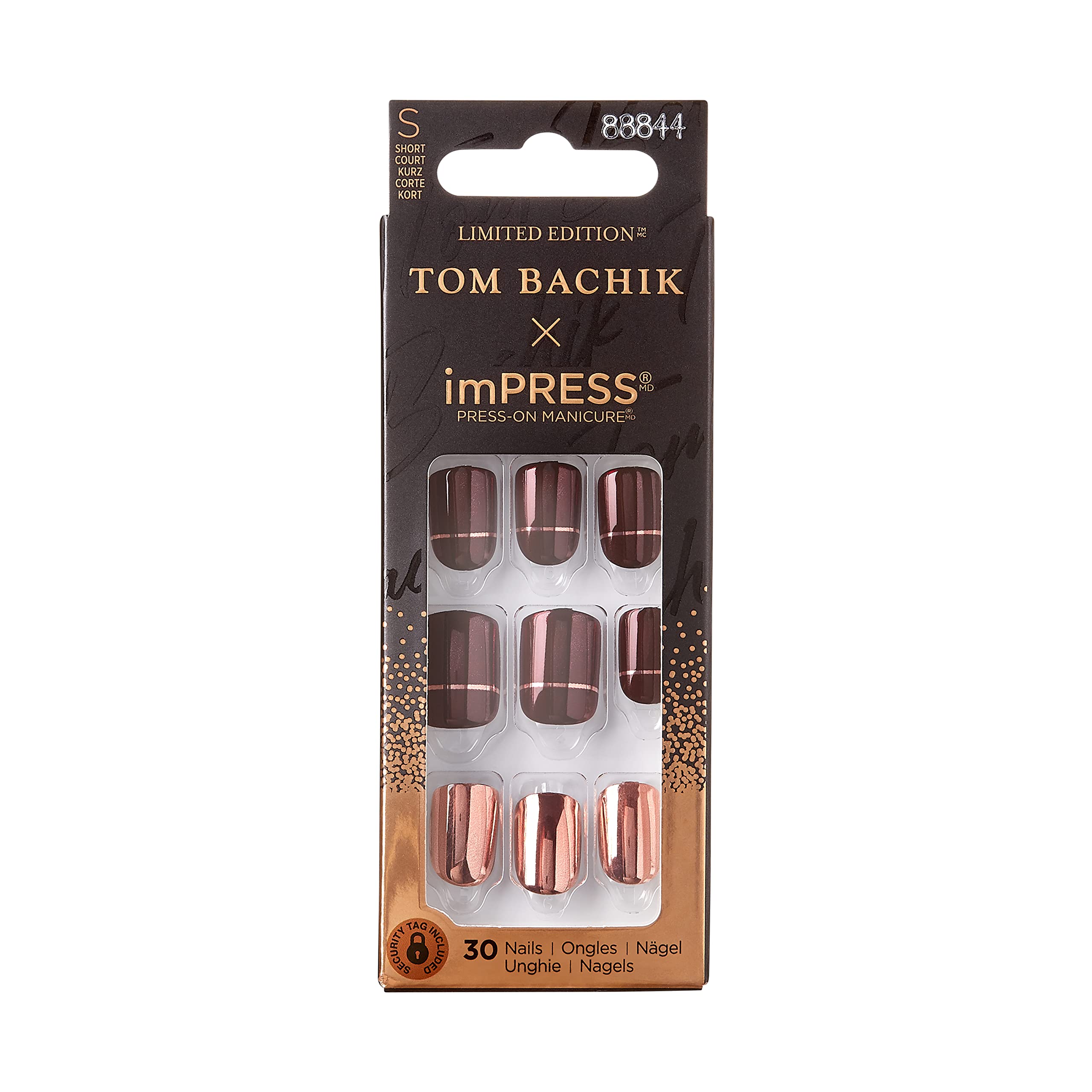 Manicura Press-On de edición limitada de KISS Tom Bachik x imPRESS