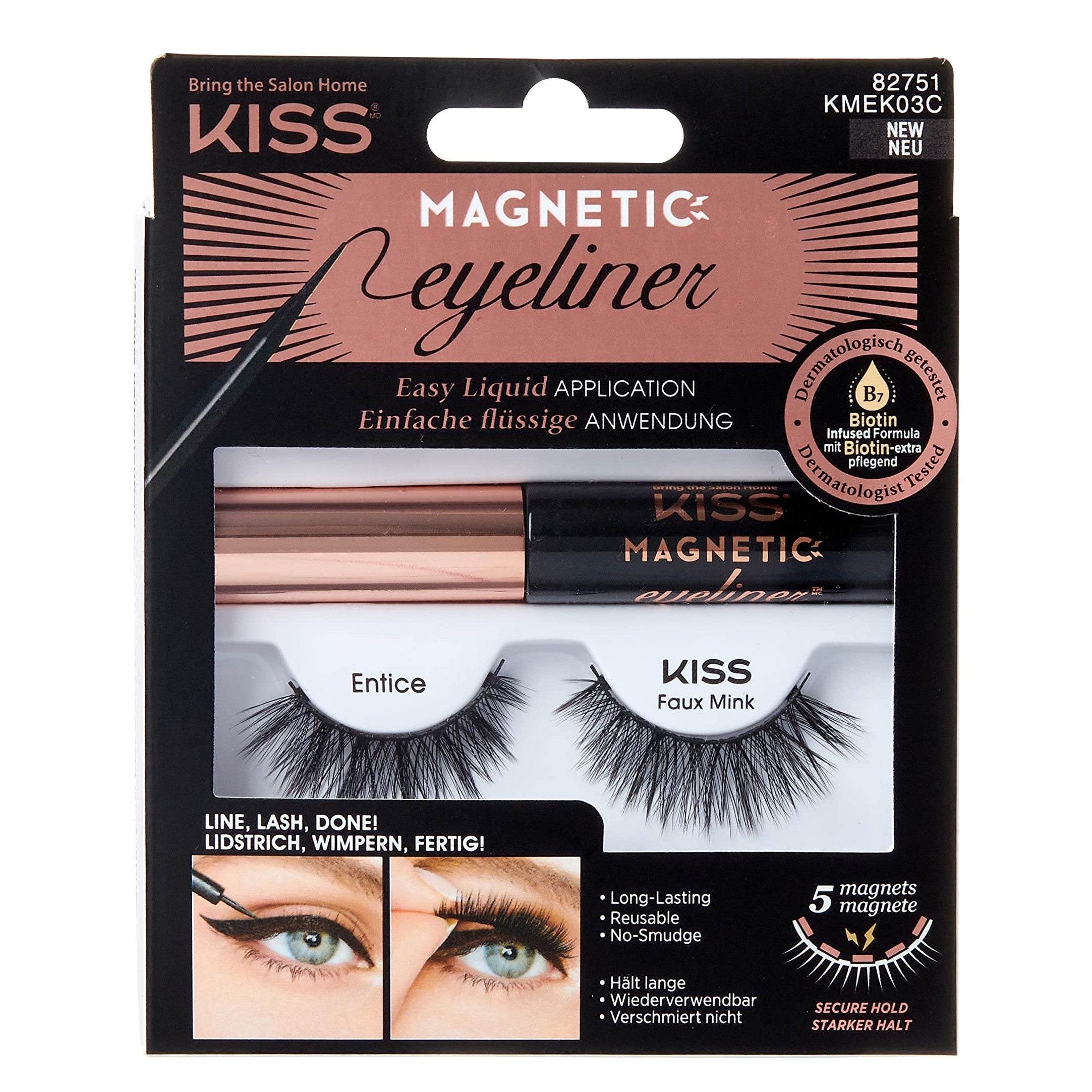 Kit de delineador de ojos magnético KISS