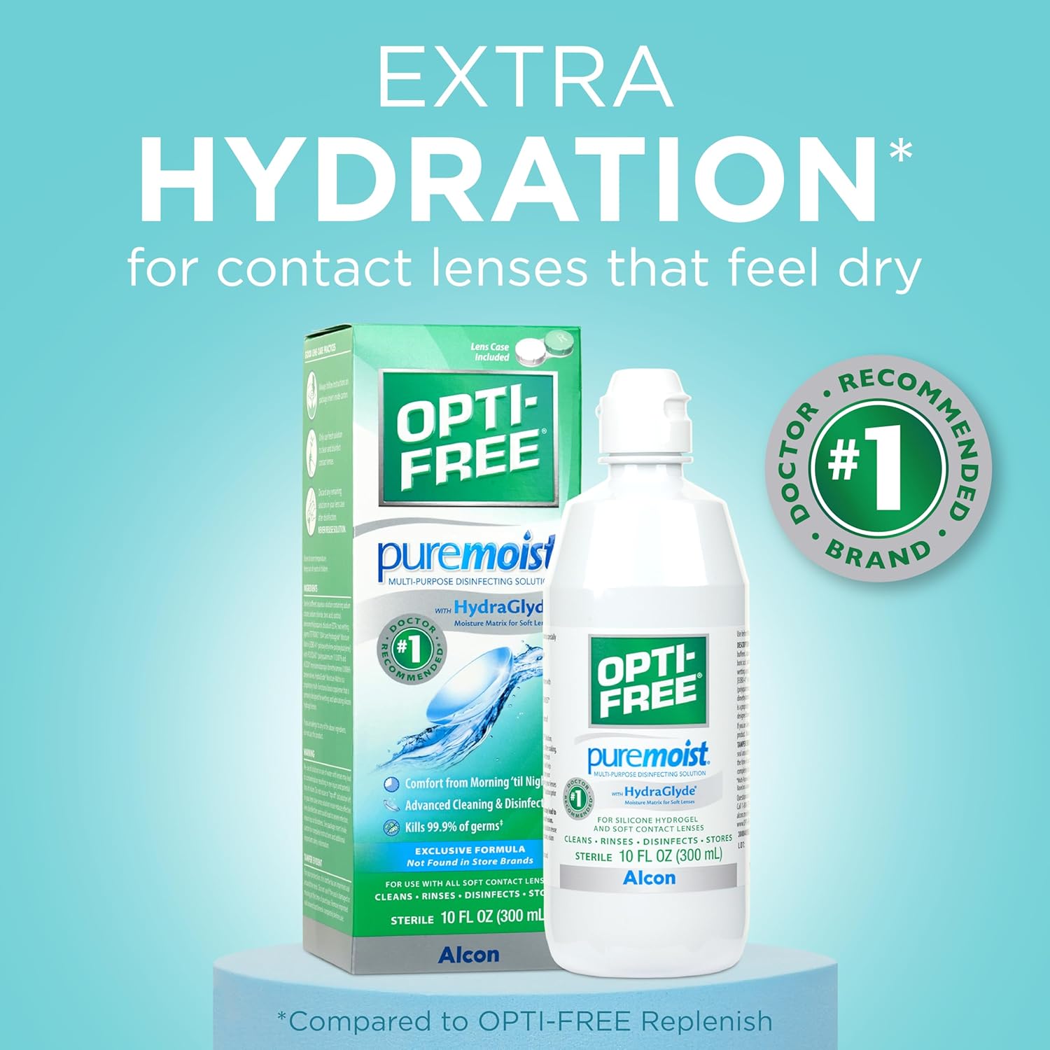 OPTI-FREE PureMoist Multi-Purpose Disinfecting Solution