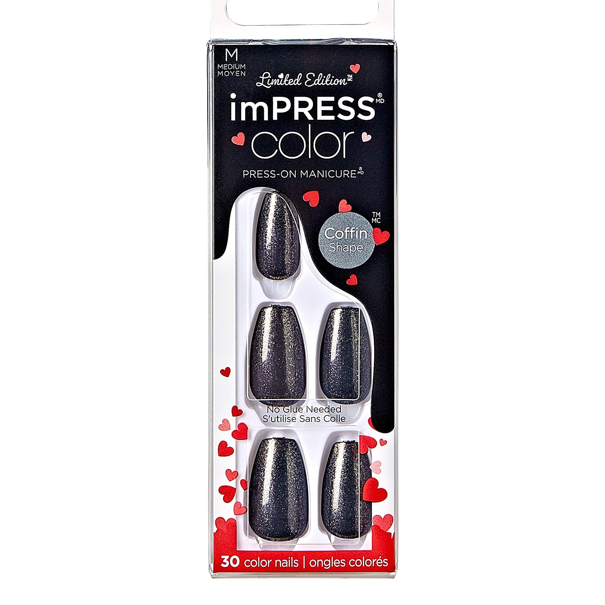 Uñas postizas de color KISS ImPRESS