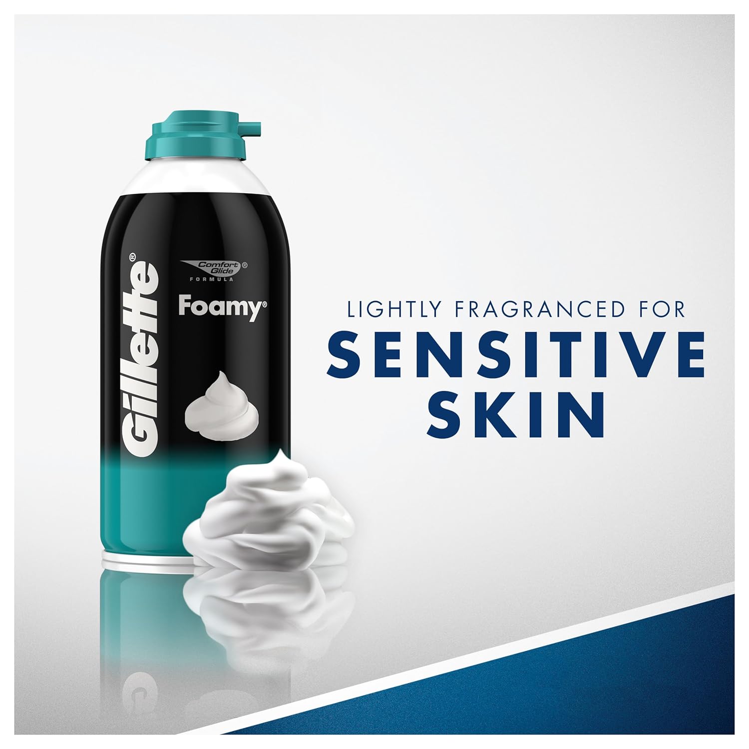 GILLETTE Foamy Sensitive Shave Foam - 11 oz