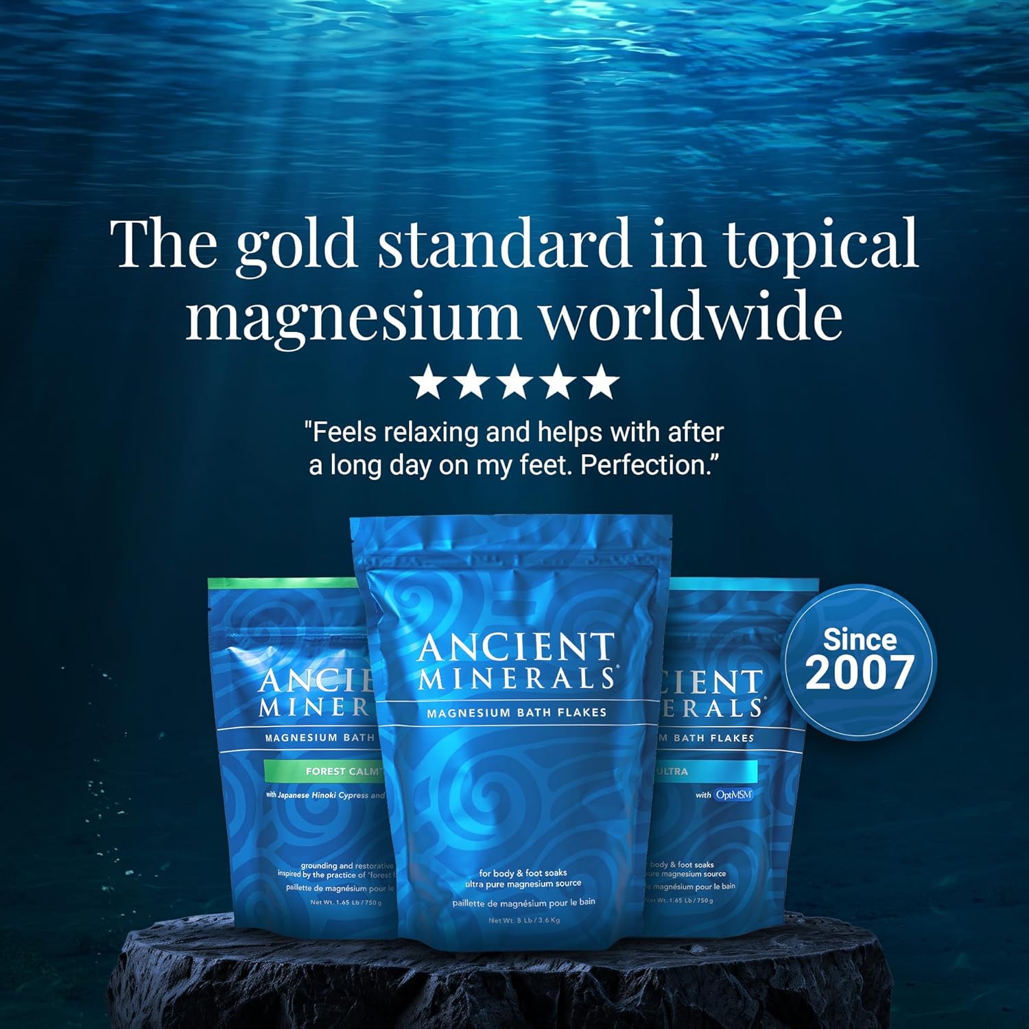 ANCIENT MINERALS Magnesium Bath Flakes - 1.65 lb