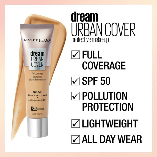 MAYBELLINE Dream Urban Flawless Coverage Foundation, SPF 50 - VIAI BEAUTY