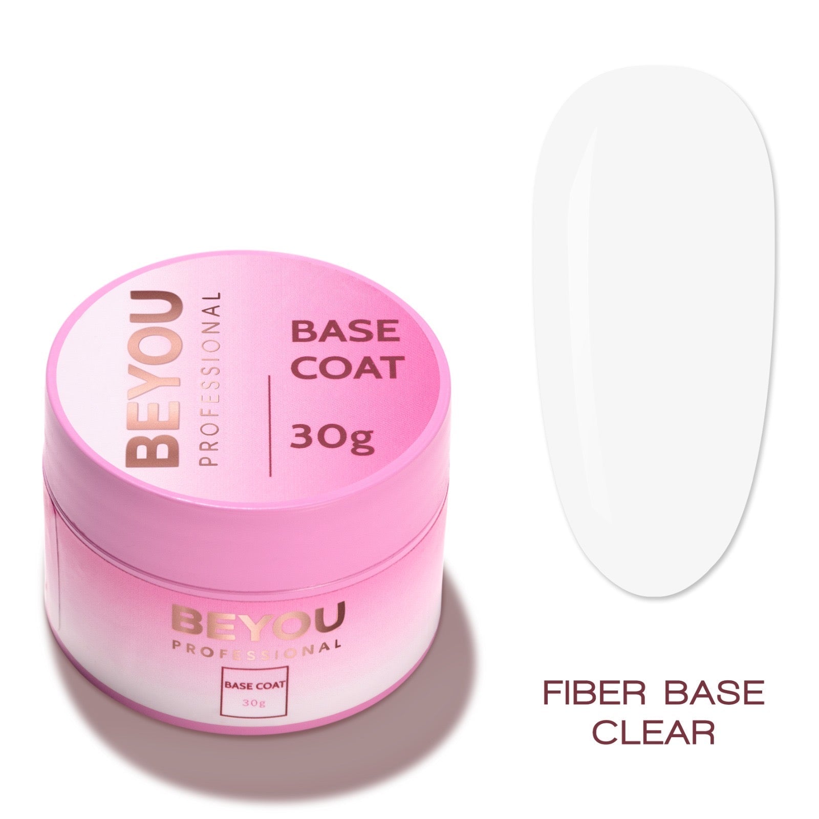 BEYOU Professional Fiber Rubber Base Clear 30ml