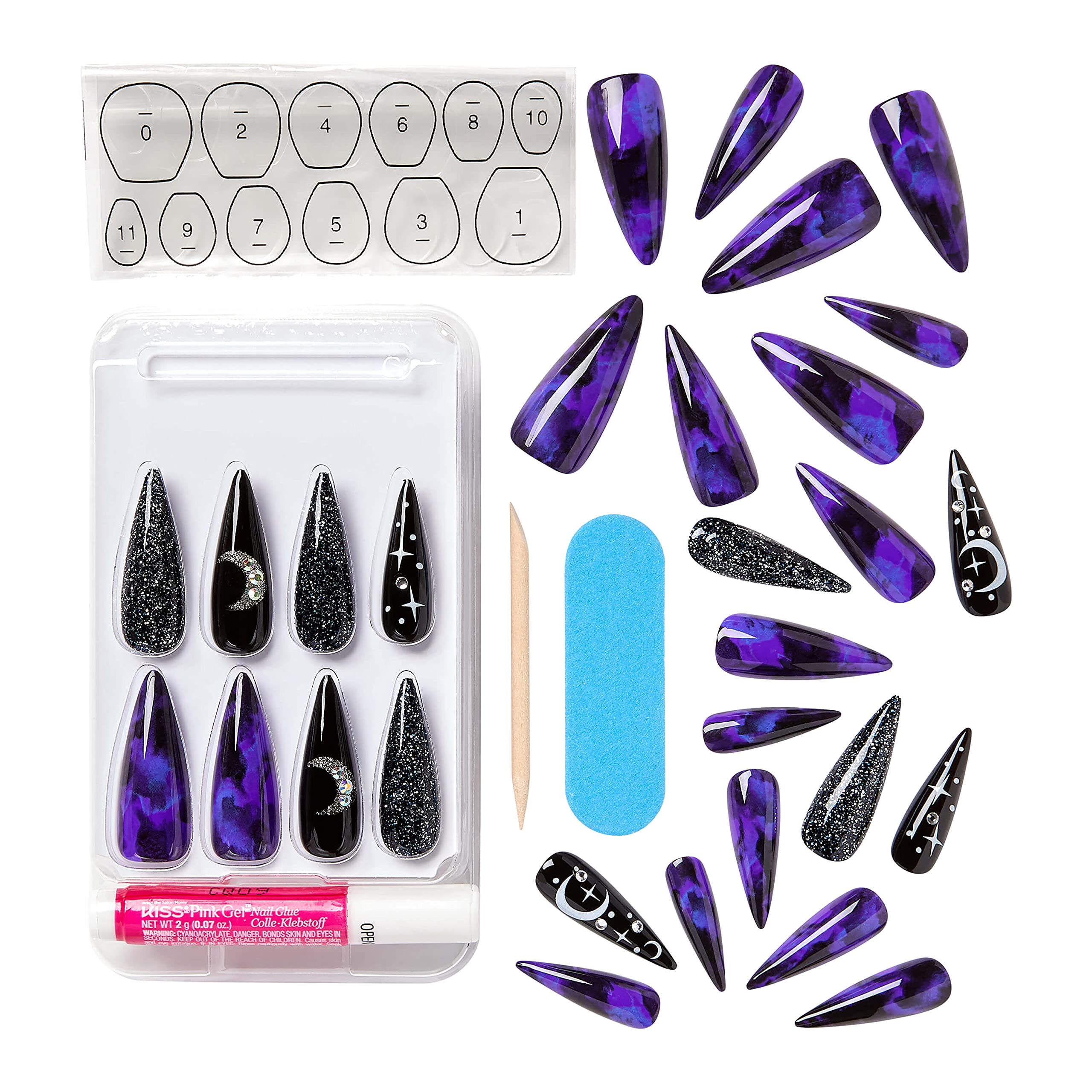 KISS Glow In The Dark Special Design Nails