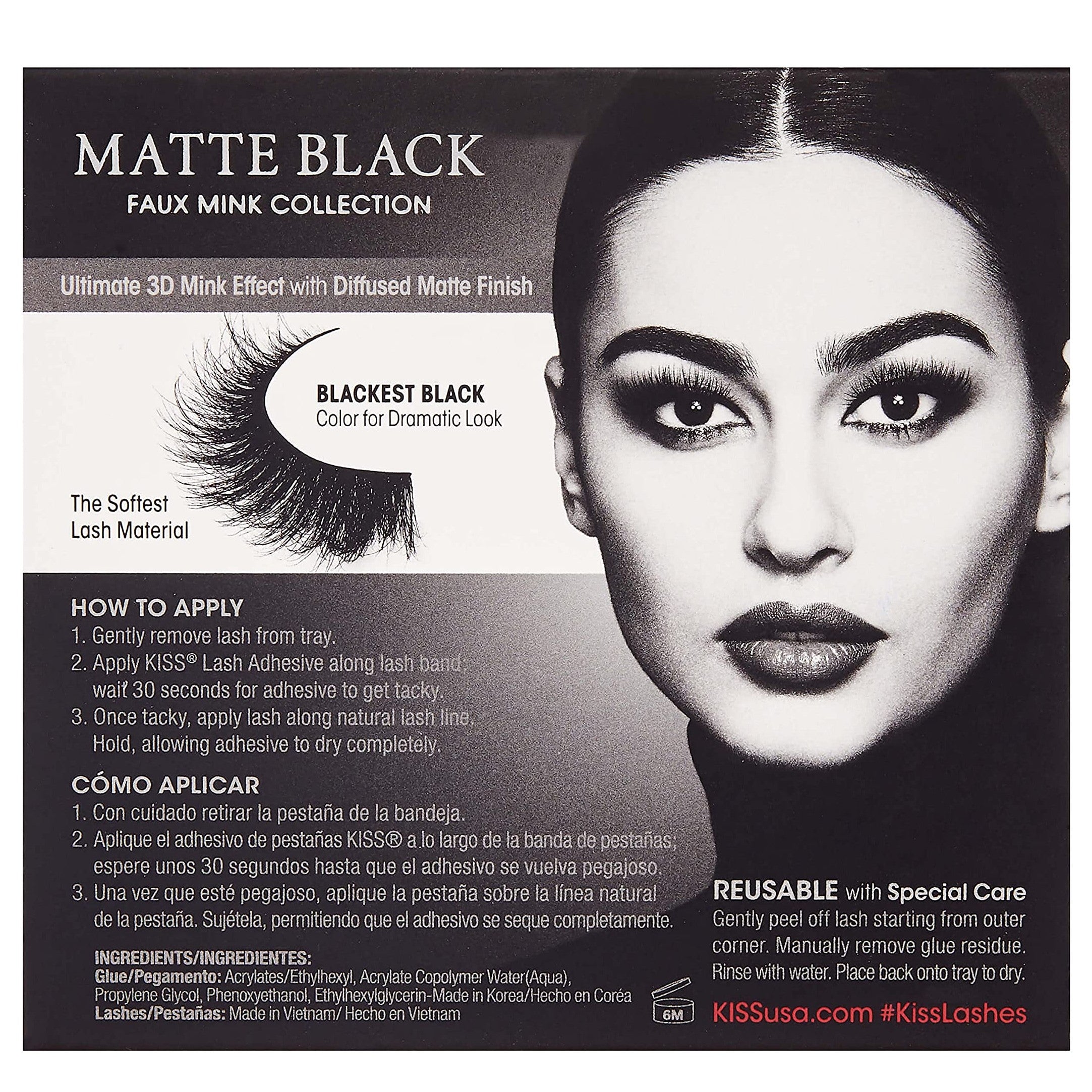 KISS Lash Couture Matte Black Faux Mink Collection