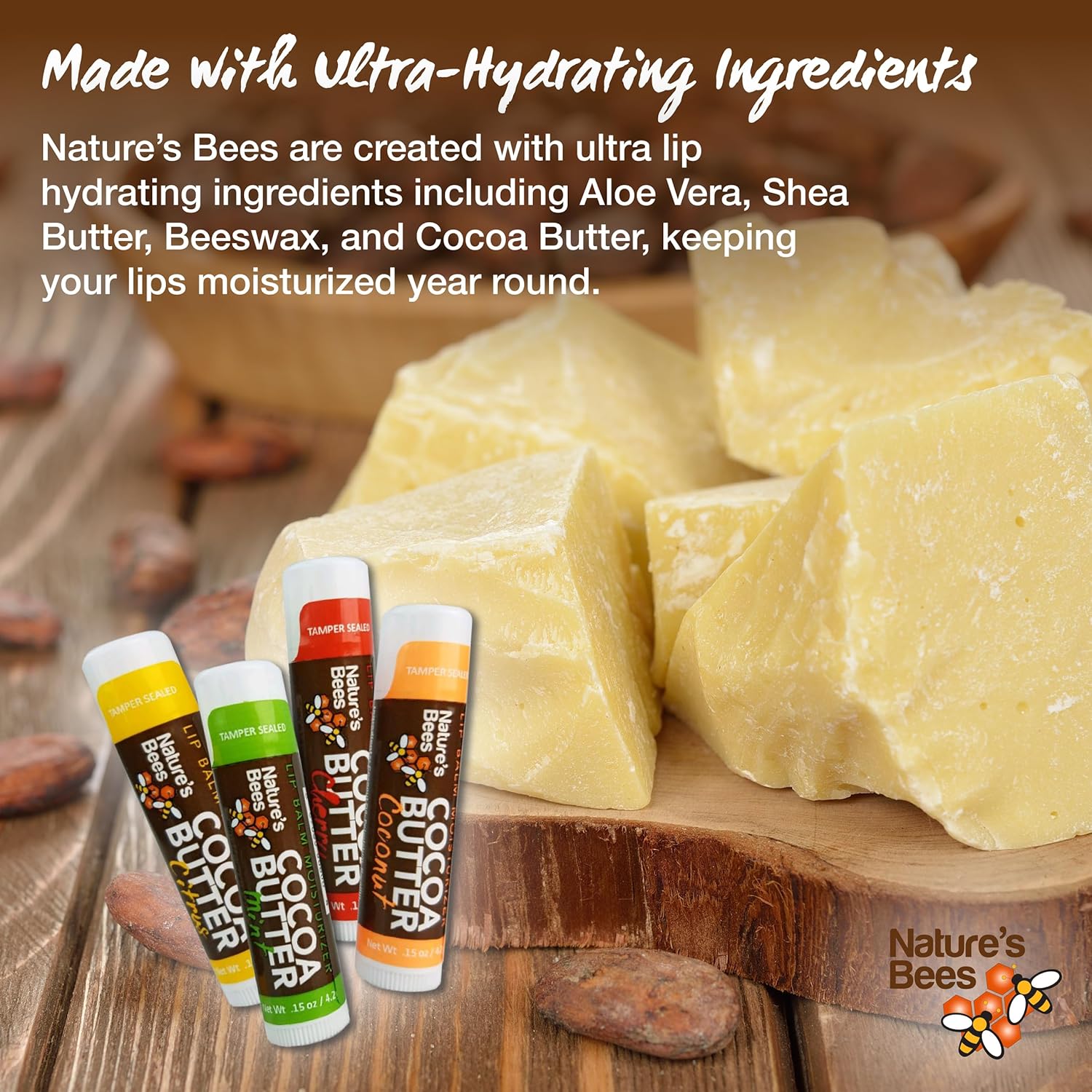 NATURE'S BEES Coco Butter Lip Balm Moisturizers