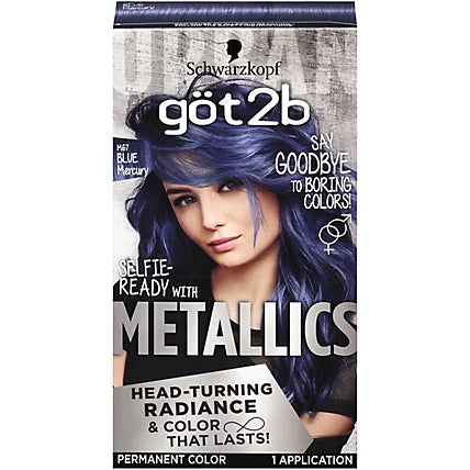 Tinte permanente para el cabello Got2b Metallics