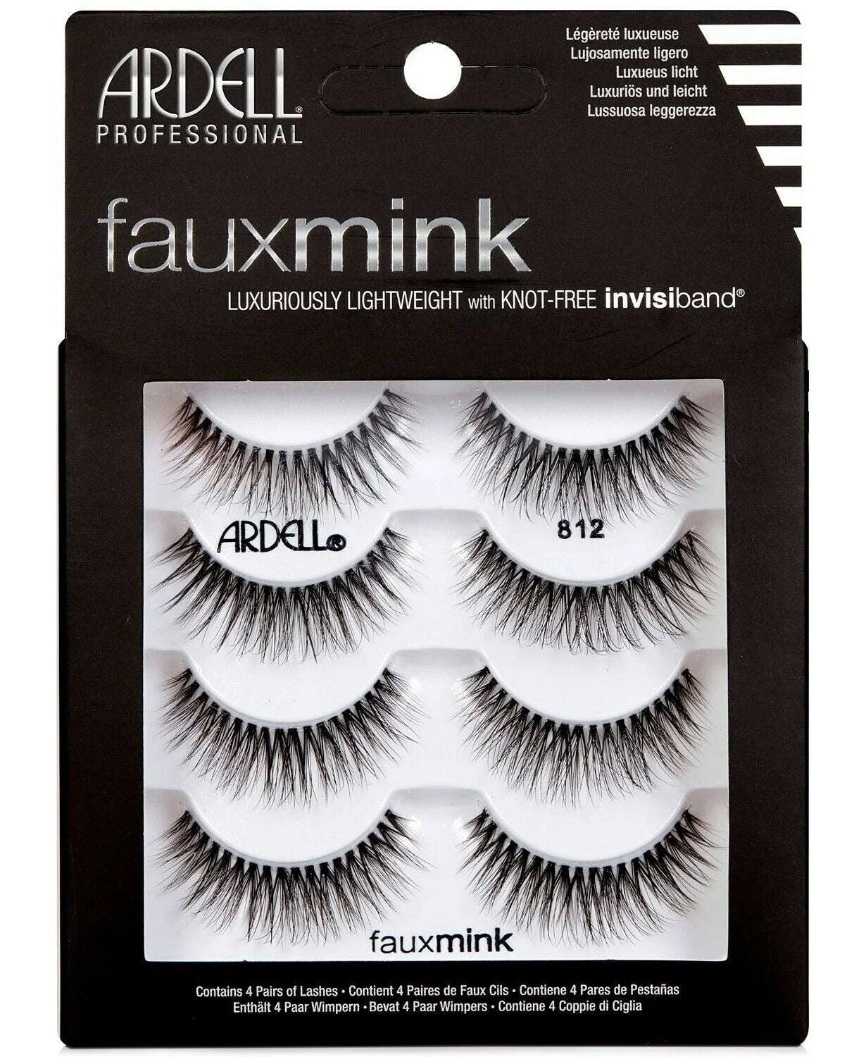 Pestañas postizas ARDELL Fauxmink, lujosas, ligeras y sin nudos (paquete múltiple)