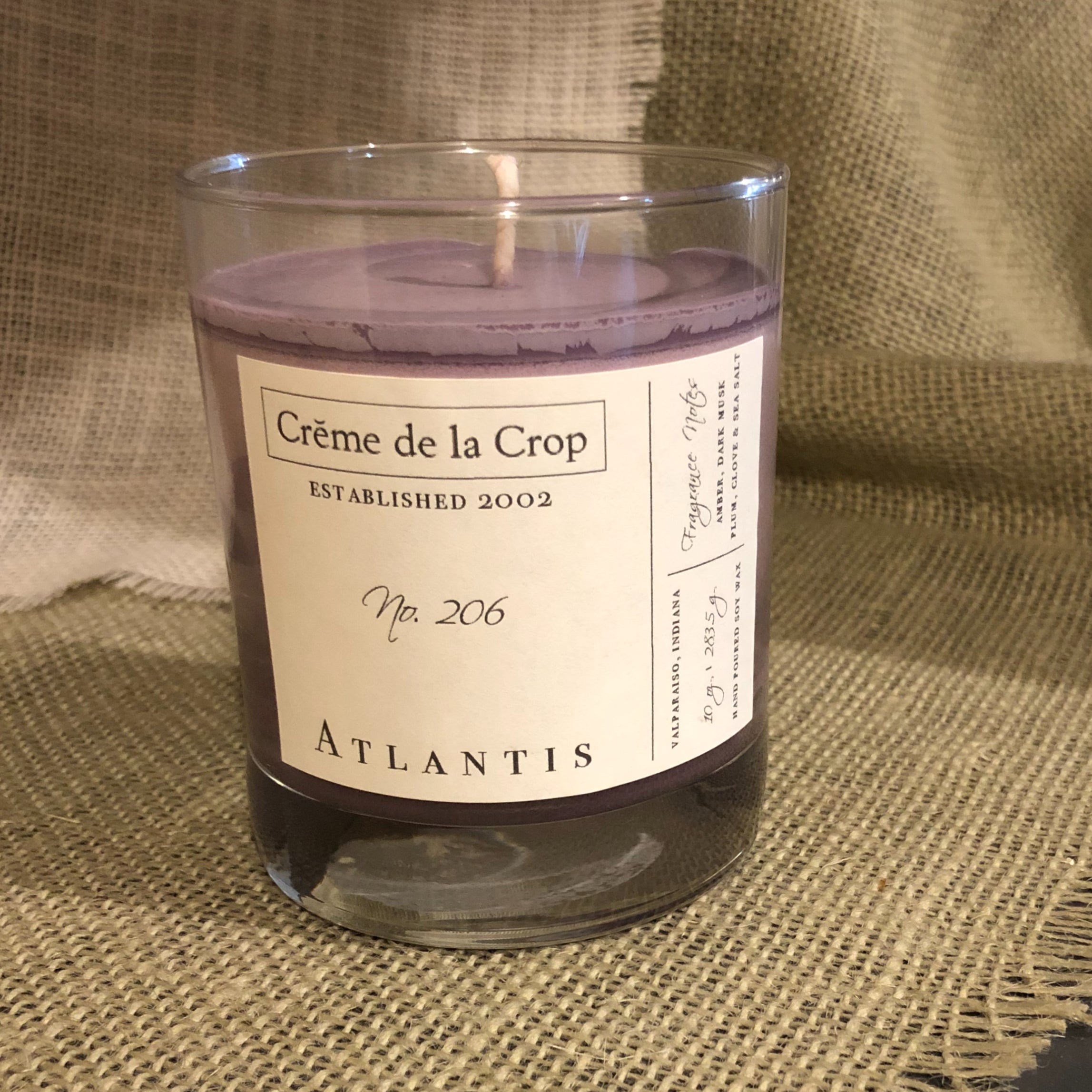 Soy Candle - Atlantis (Sea Salt & Dark Musk)