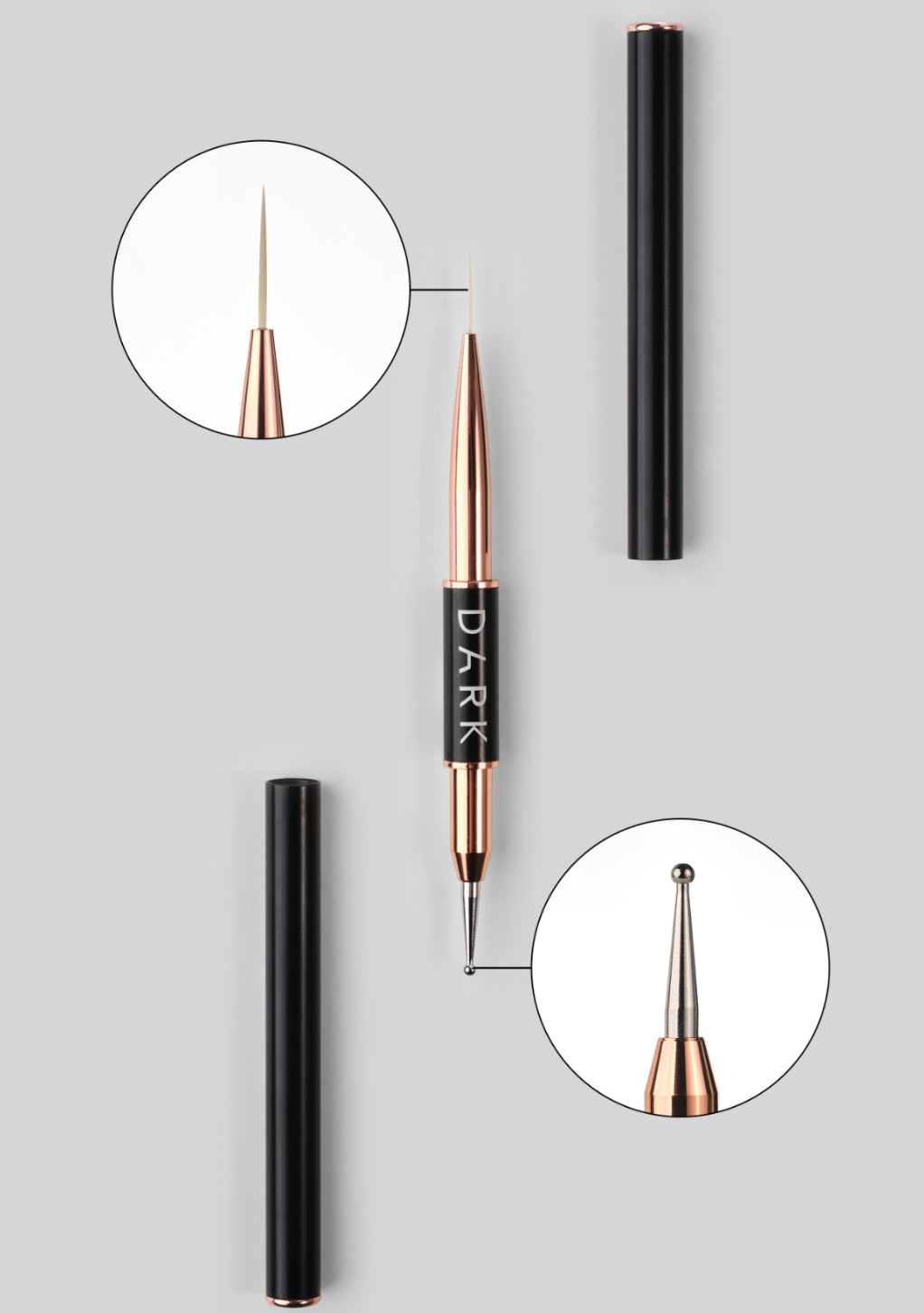 Dark Double Sided Brush(Liner 13mm+Dots 2mm)