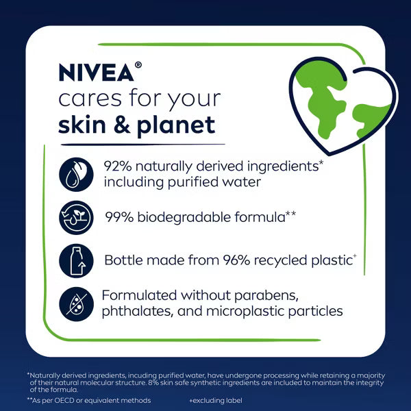 NIVEA Sensitive Body Wash with Bamboo Extract - 16.9 oz