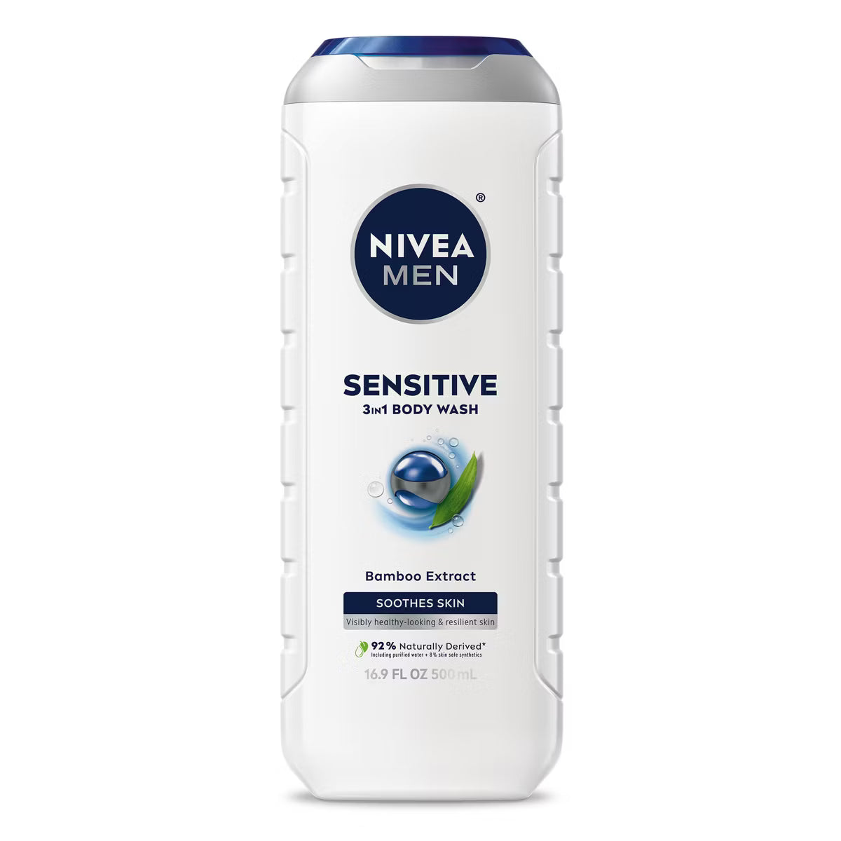 NIVEA Sensitive Body Wash with Bamboo Extract - 16.9 oz
