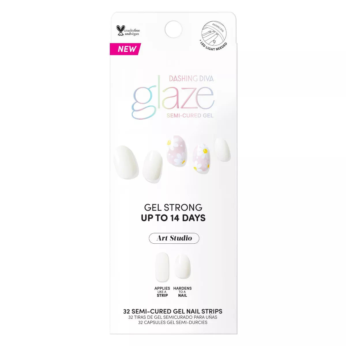 Tiras de gel semicuradas para uñas Dashing Diva Glaze