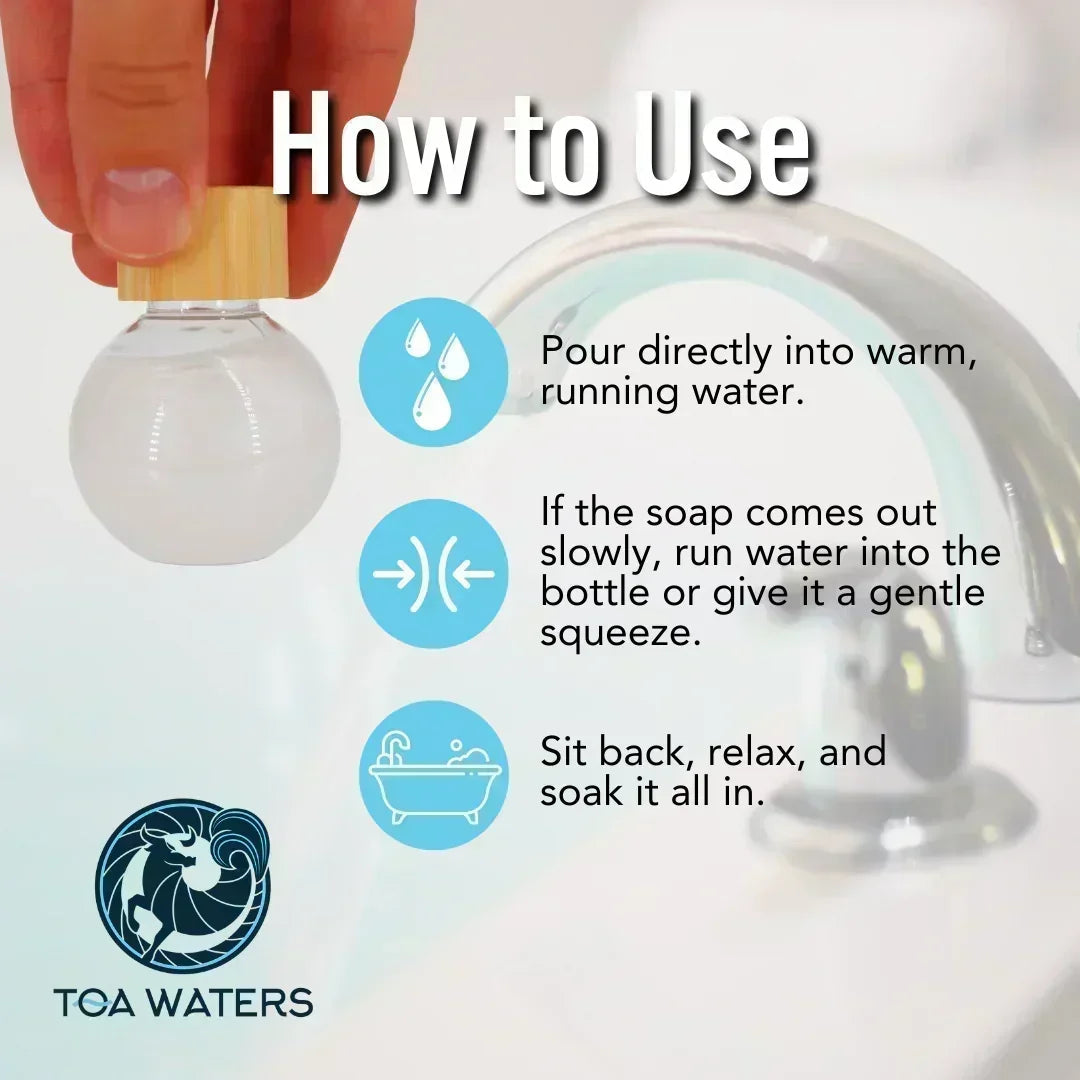 Moonpearl Garden Liquid Bath Bomb - Peony and Gardenia