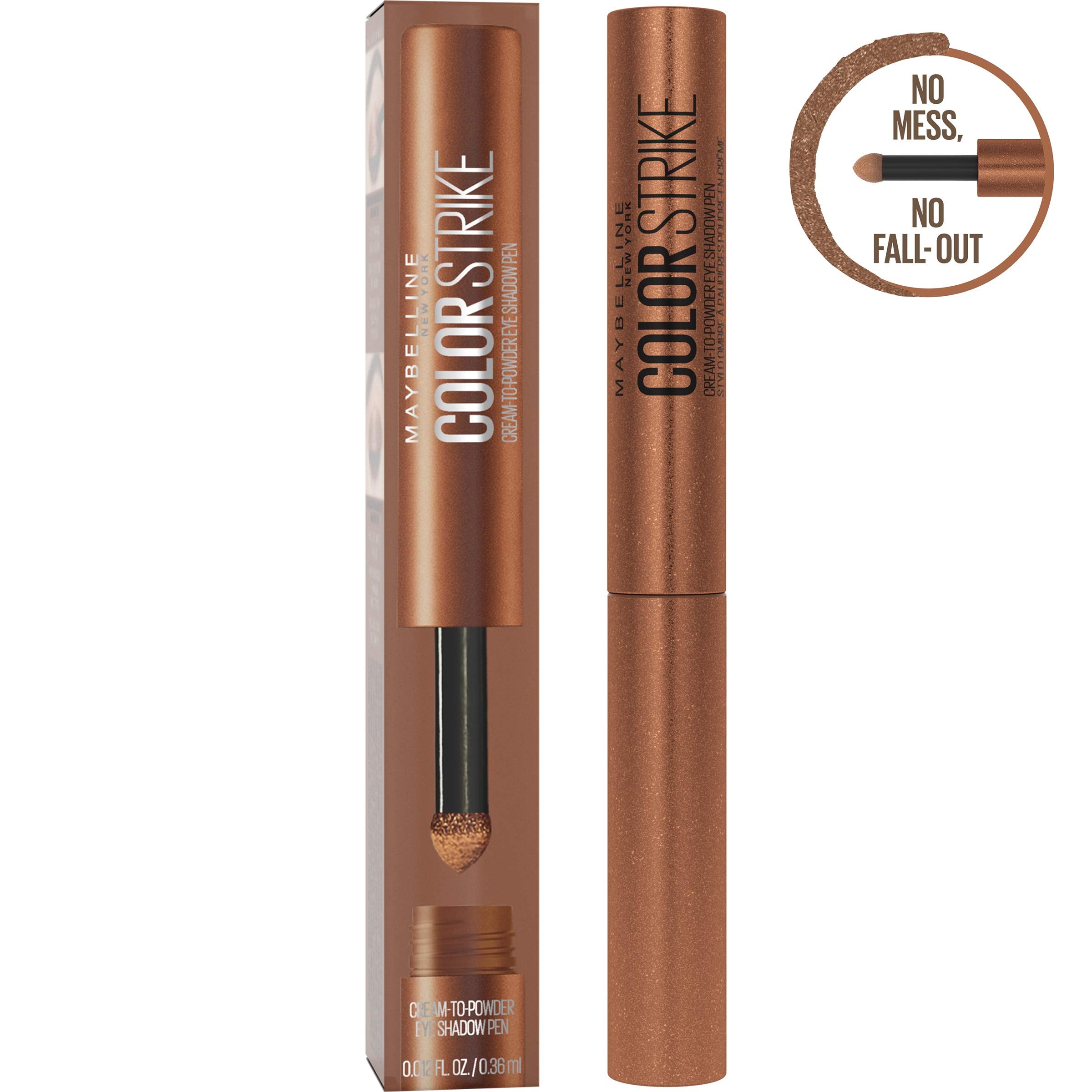 Lápiz de sombras de ojos en crema y polvo Color Strike de MAYBELLINE