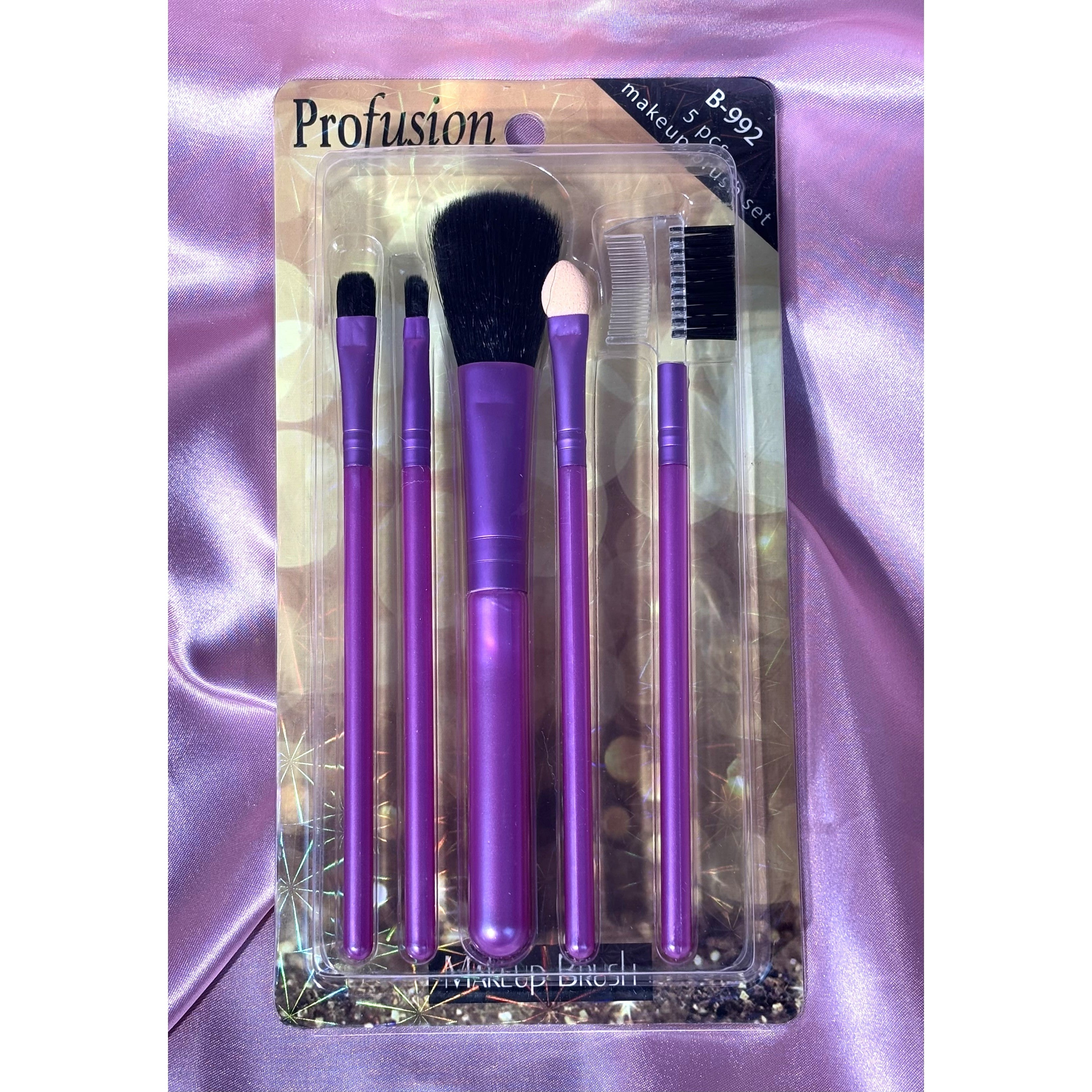 Makeup Brush Set: 5pcs