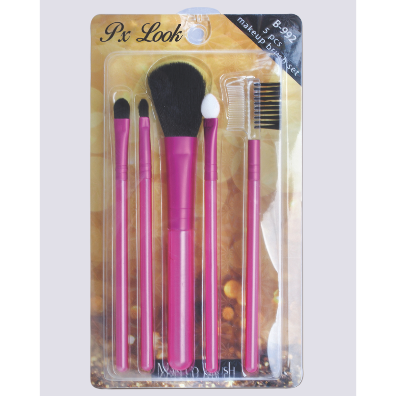 Makeup Brush Set: 5pcs