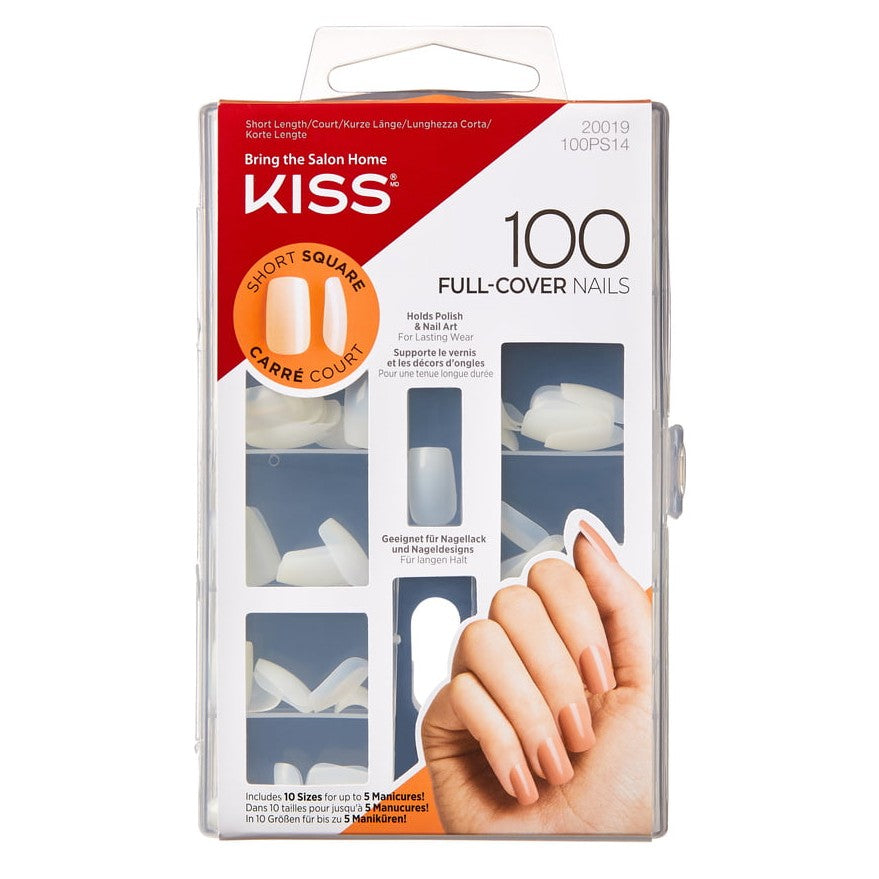 100 Full Cover Fake Nails Kit-VIAI BEAUTY