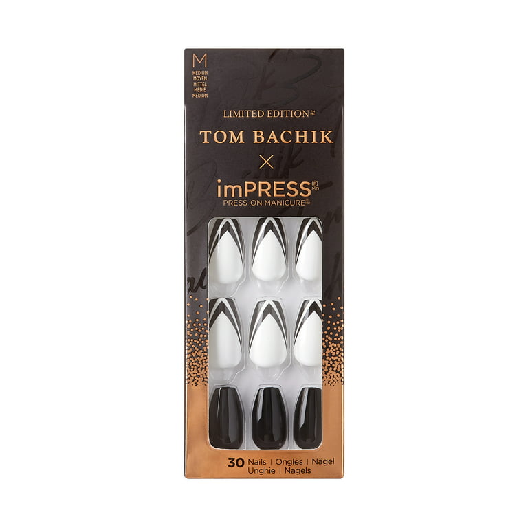 Manicura Press-On de edición limitada de KISS Tom Bachik x imPRESS