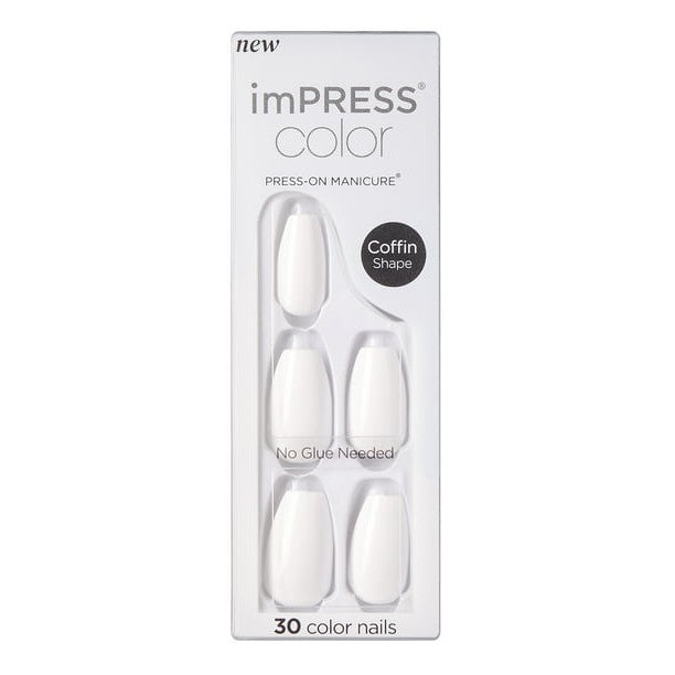 Uñas postizas de color KISS ImPRESS