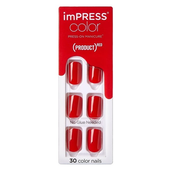 Manicura KISS ImPRESS Red Impact Color
