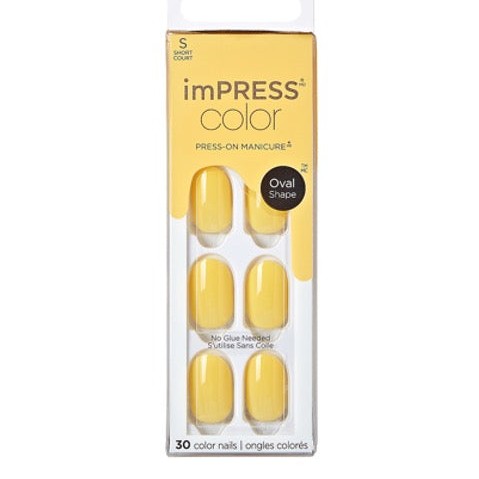 Uñas postizas de color KISS ImPRESS