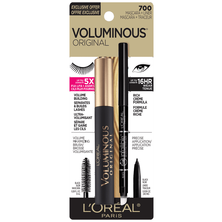 Máscara de pestañas Voluminous Original de L'OREAL a prueba de agua