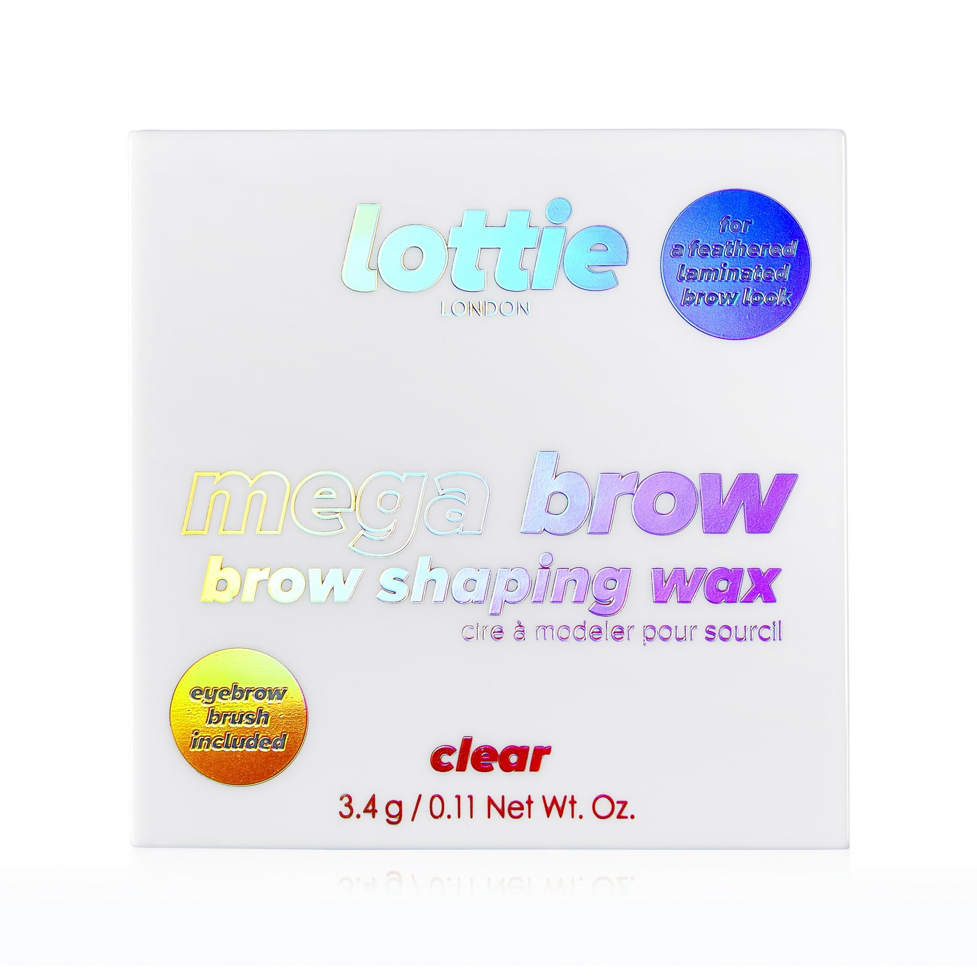 Set de cera y cepillo para cejas Mega Brow de LOTTIE London