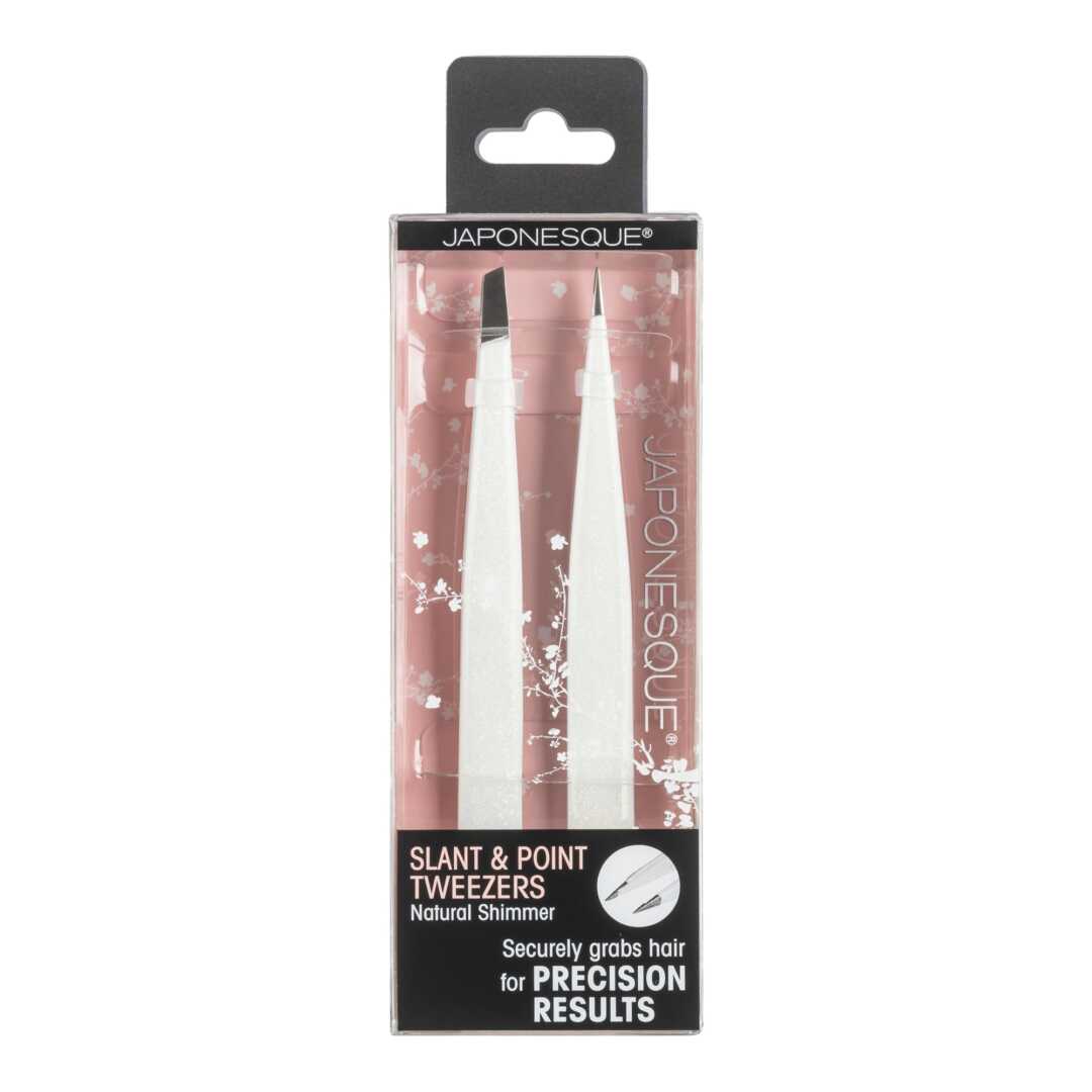 JAPONESQUE Slant & Point Tweezers Natural Shimmer