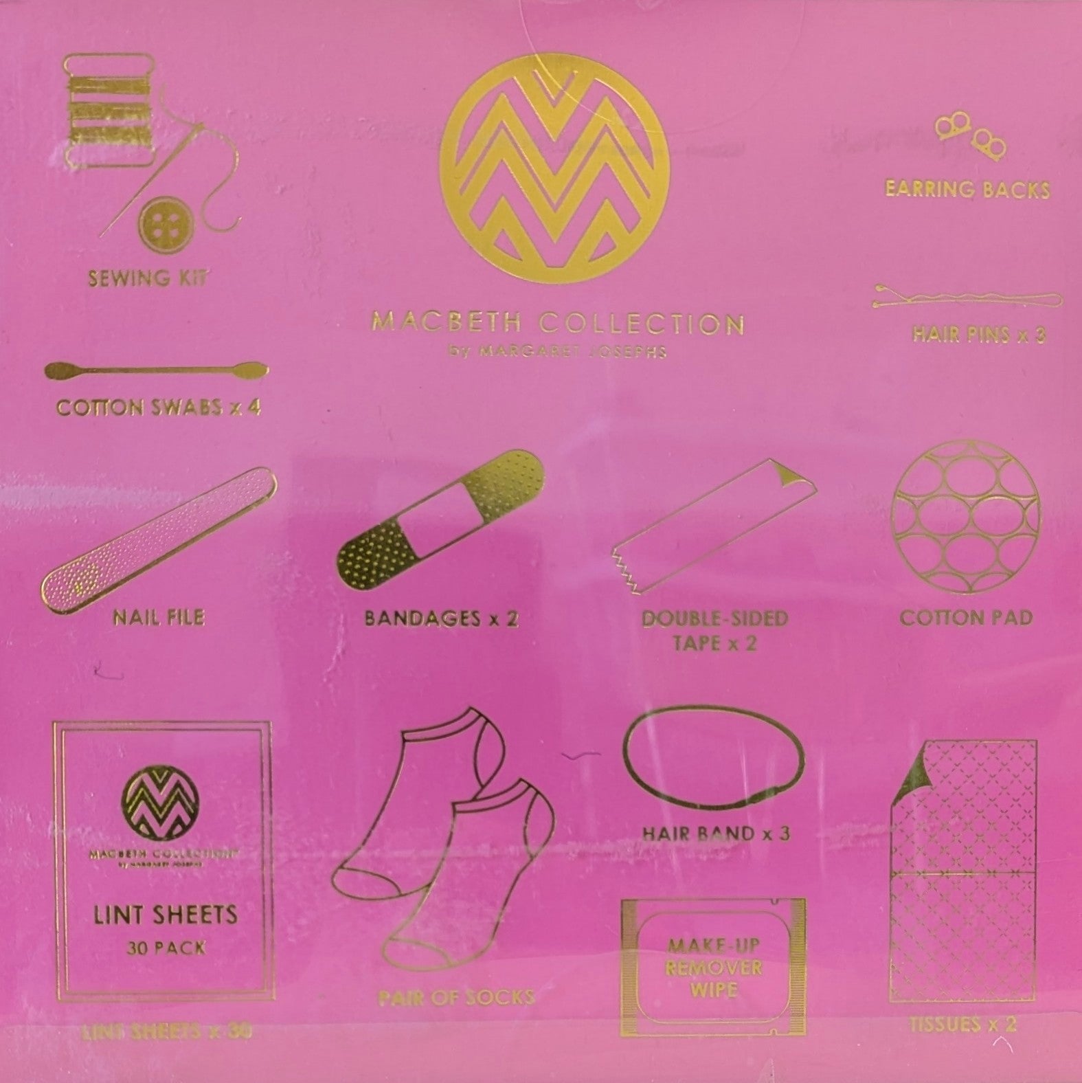MACBETH Collection Glamergency Kit with Over 50 Cosmetic Accessories