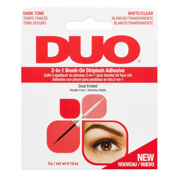 Adhesivo para pestañas postizas en tira DUO 2 en 1 con pincel