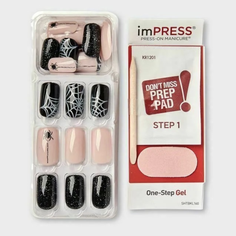 KISS ImPress Glow In The Dark Press-On Nails Halloween Limited Edition