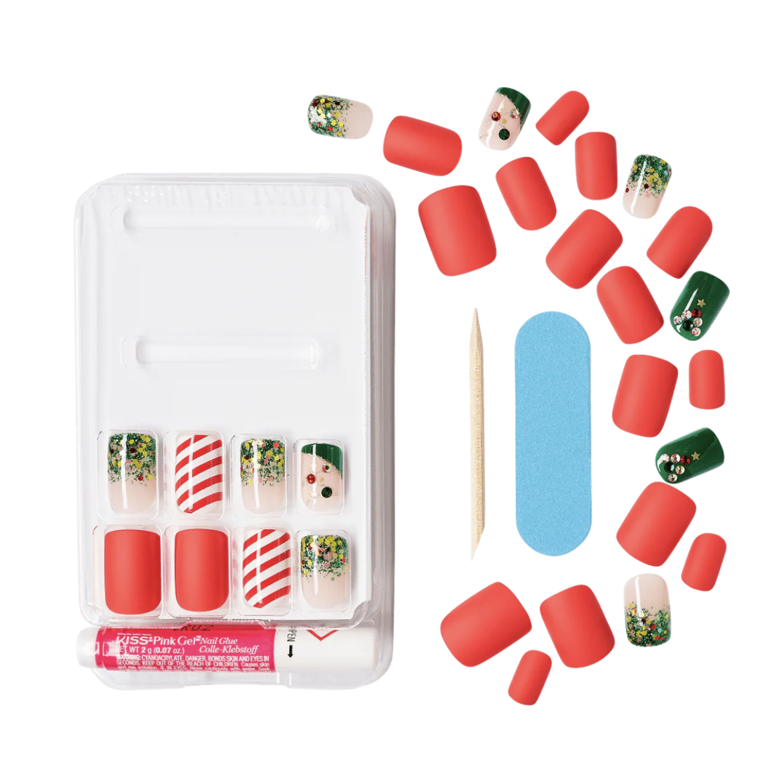 KISS Special Design Limited Christmas Edition 28 Holiday Nails