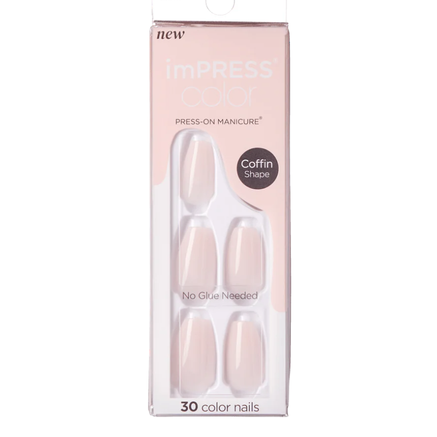 Uñas postizas de color KISS ImPRESS