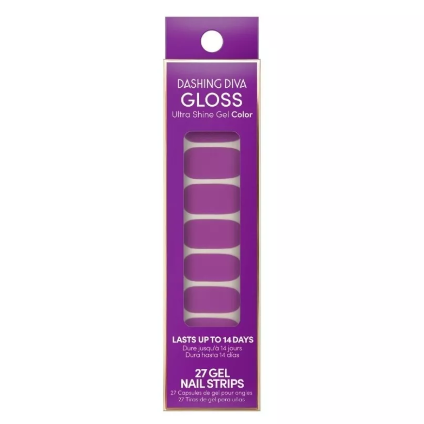 Tiras de gel para uñas DASHING DIVA Gloss Ultra Shine de 27 unidades