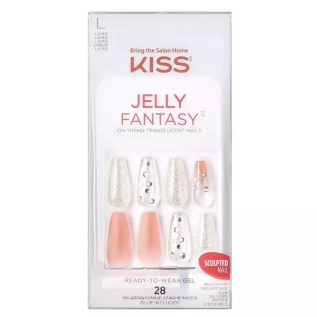 Uñas translúcidas KISS Jelly Fantasy