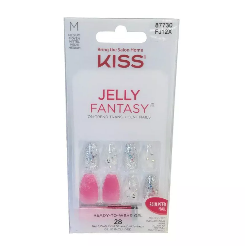 Uñas translúcidas KISS Jelly Fantasy