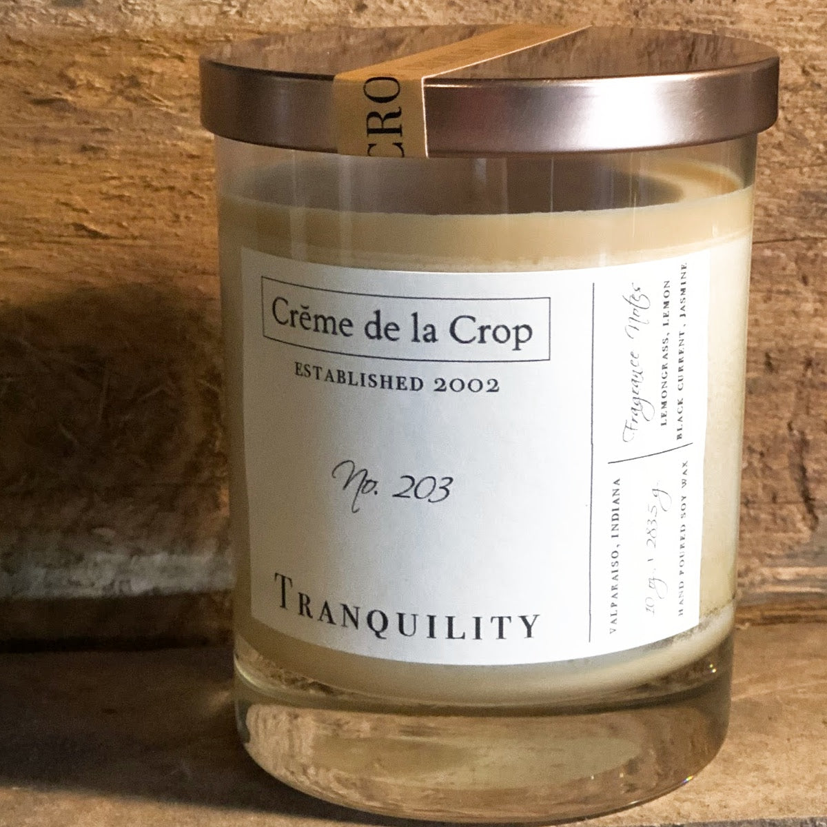 Soy Candle - Tranquility (Lemongrass & Black Currant)