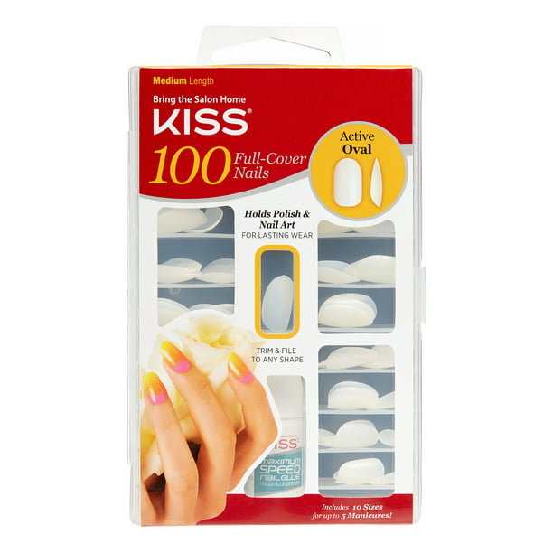 100 Full Cover Fake Nails Kit-VIAI BEAUTY