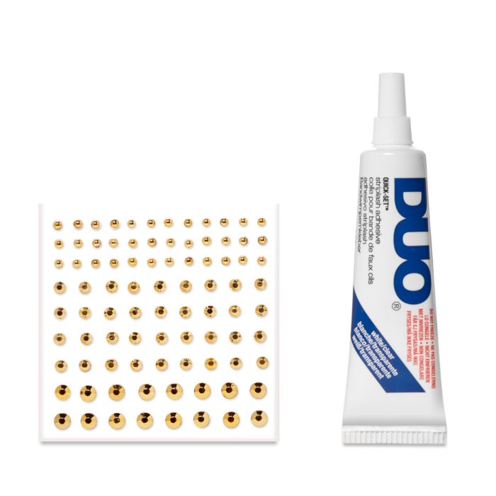 DUO 2 en 1 Gemas de Cristal y Adhesivo para Pestañas