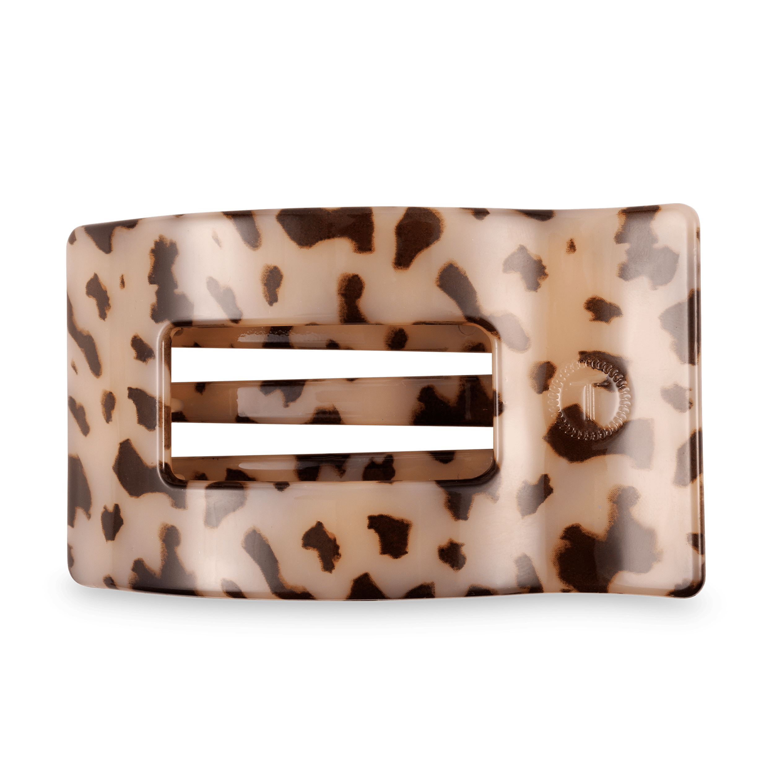 Blonde Tortoise Large Flat Rectangle Hair Clip