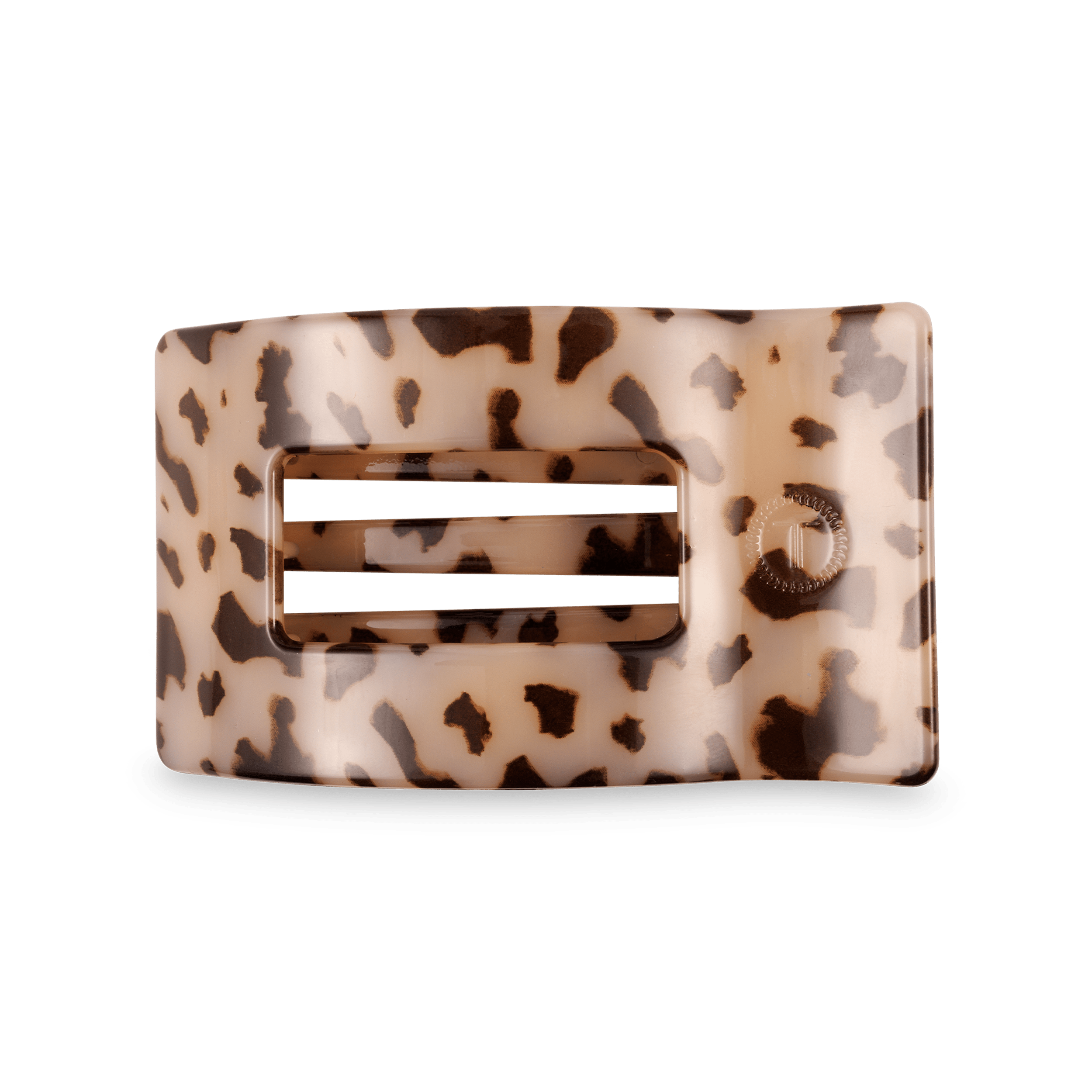 Blonde Tortoise Medium Flat Rectangle Hair Clip